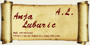 Anja Luburić vizit kartica